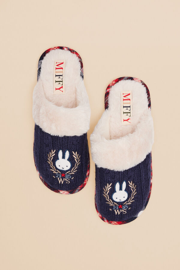 Women'secret Zapatillas casa pelo Miffy azul