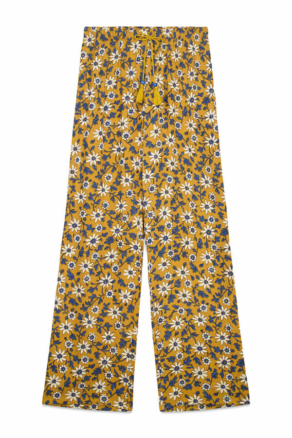 Women'secret Pantal&oacute;n largo estampado flores estampado