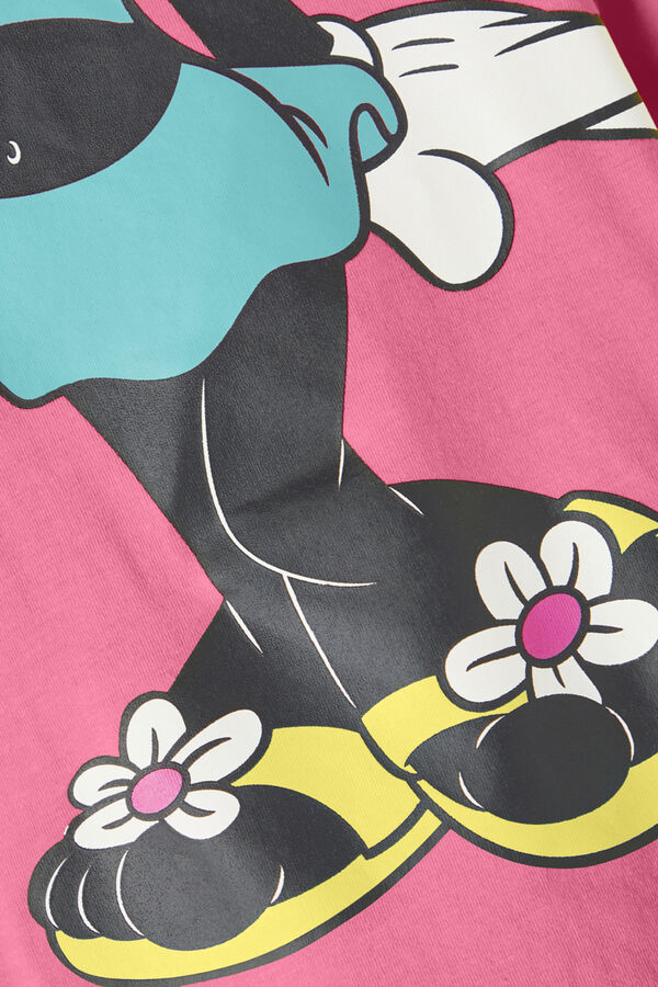 Womensecret T-shirt de menina de manga curta da Minnie rosa