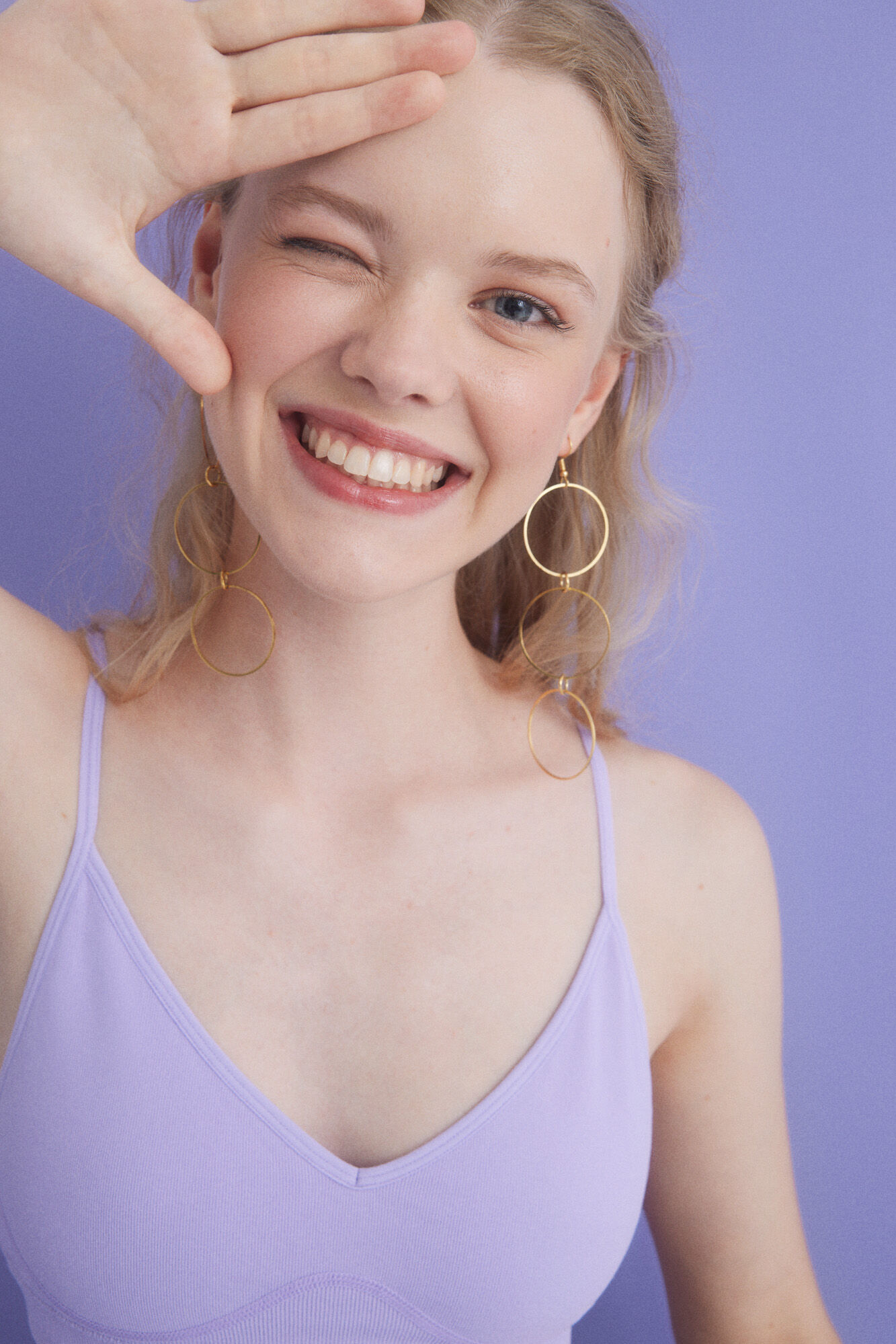 HI&BYE Sujetador crop seamless lila