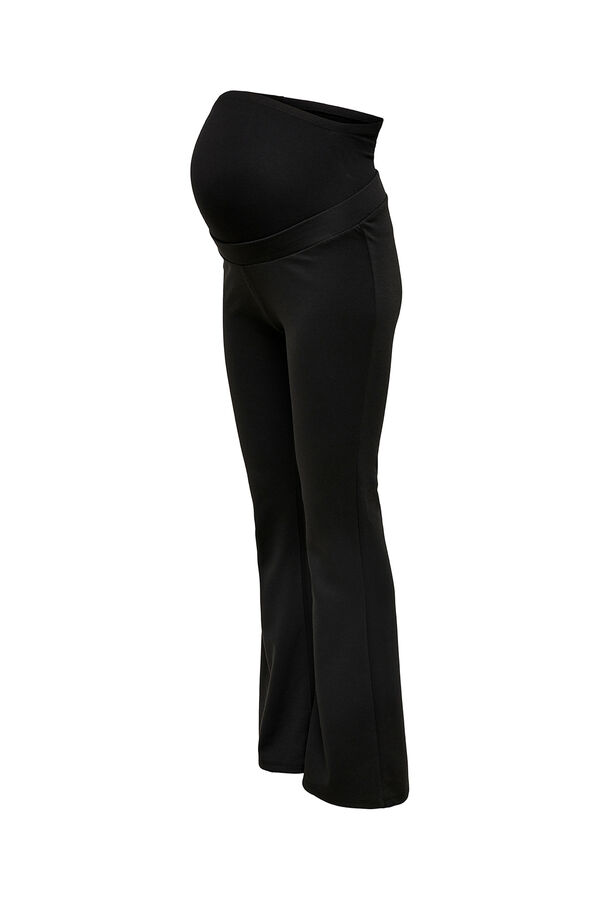 Only Maternity Cal&ccedil;a flare de cintura alta para maternity preto