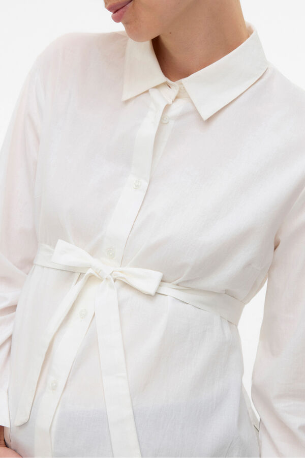 Mamalicious Camisa basica maternity y lactancia  blanco