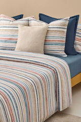 Textura Funda n&oacute;rdica rayas multicolor azul