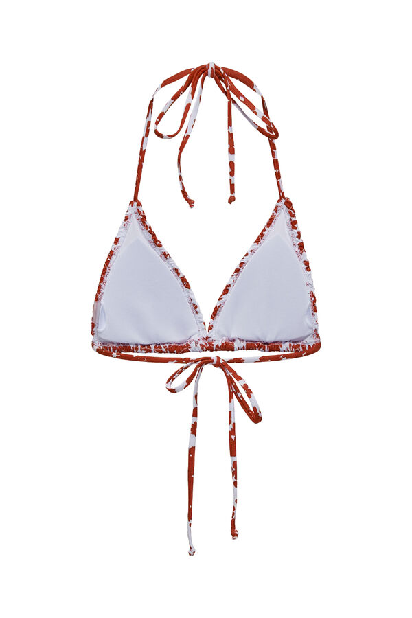 Only Top de bikini triangular smock blanco