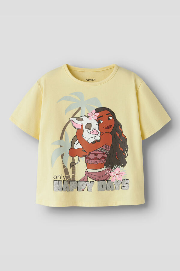 Name it T-shirt Vaiana manga curta menina estampado