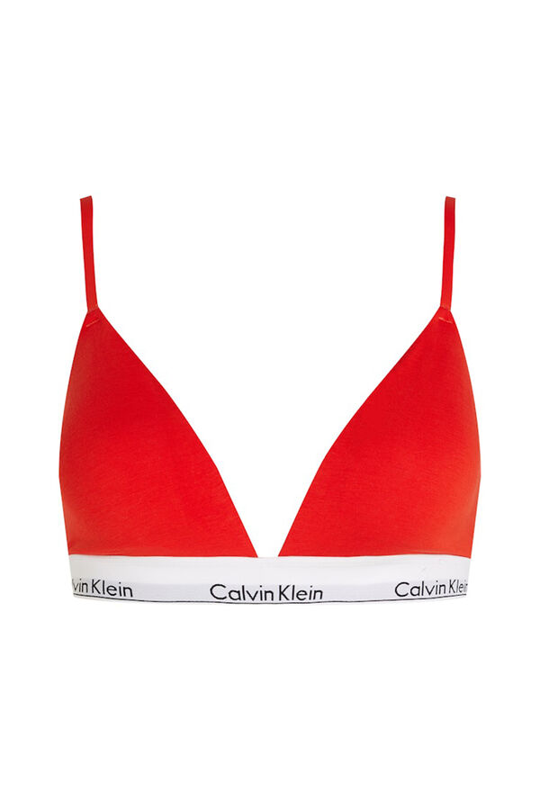 Calvin Klein Soutien triangular vermelho