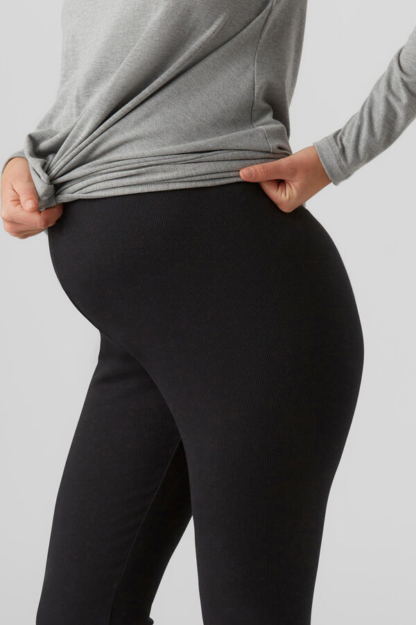 Mamalicious Leggings Corte skinny negro