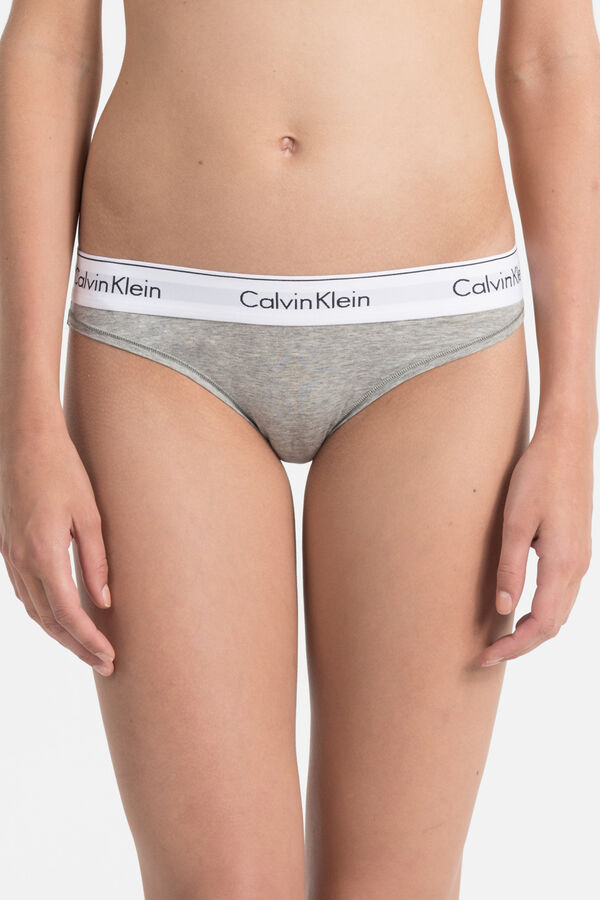 Calvin Klein Cuequinhas cós elástico Modern Cotton cinzento