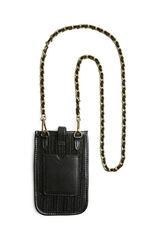 Pieces Minibolso Bandolera M&oacute;vil negro