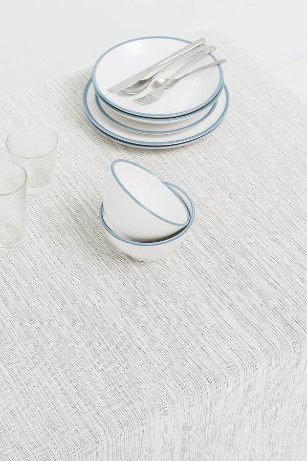 Textura FOULARD TEJIDO RAYAS gris