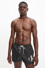 Calvin Klein Ba&ntilde;ador corto con cord&oacute;n negro