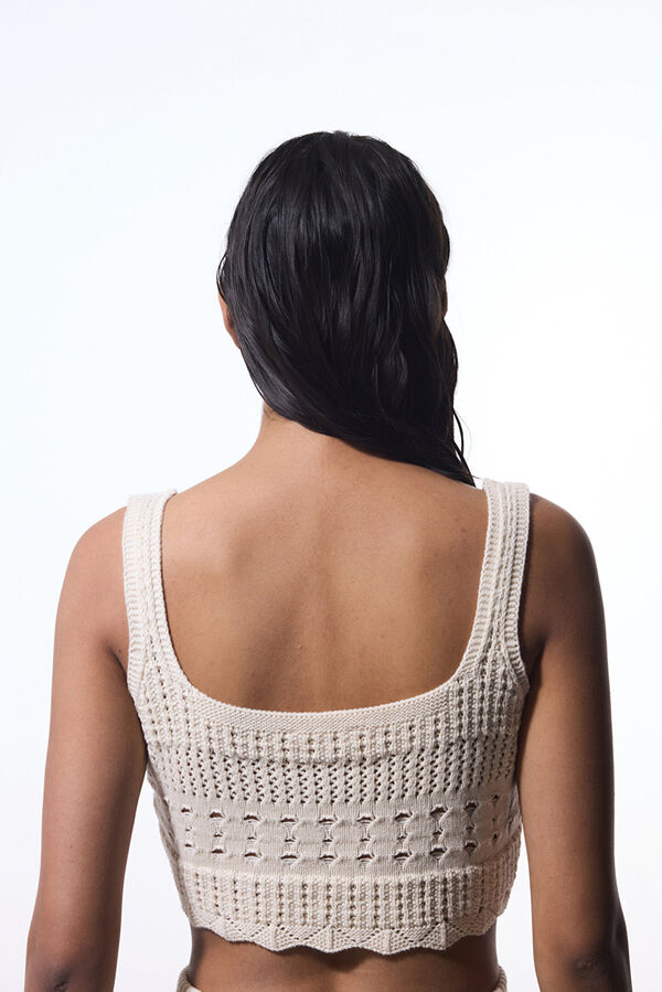 Penti Crop top algod&oacute;n beige