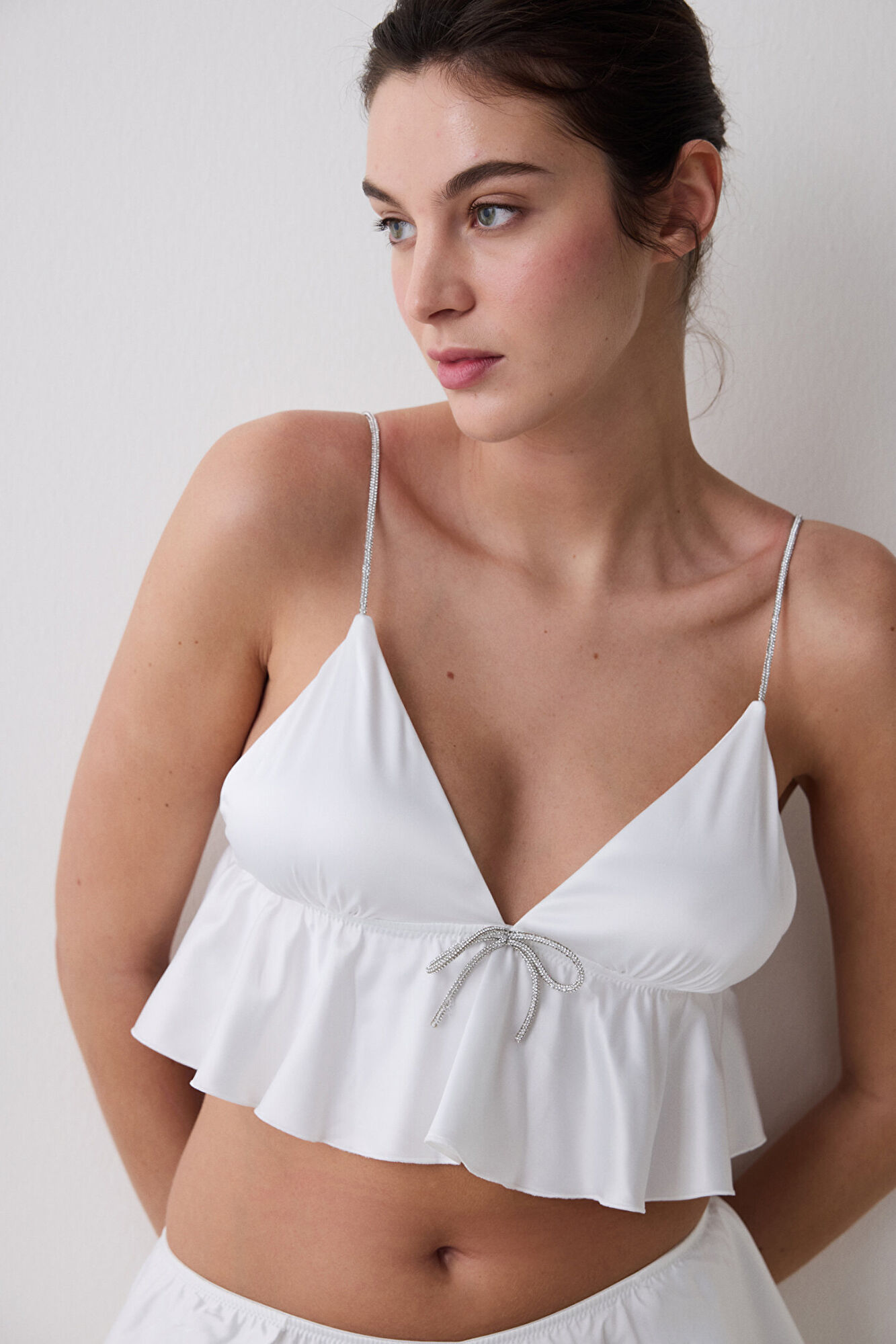 Penti Suti&atilde; bralette triangular branco
