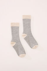 Women'secret Meias longas azuis b&aacute;sicos cinzento