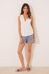 Women'secret Pijama cinza com al&ccedil;as estampado 100% algod&atilde;o  cinzento