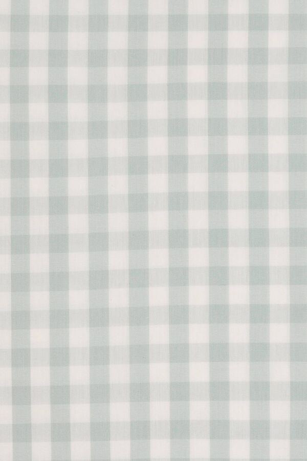 Textura Capa de almofada algod&atilde;o quadrados vichy azul