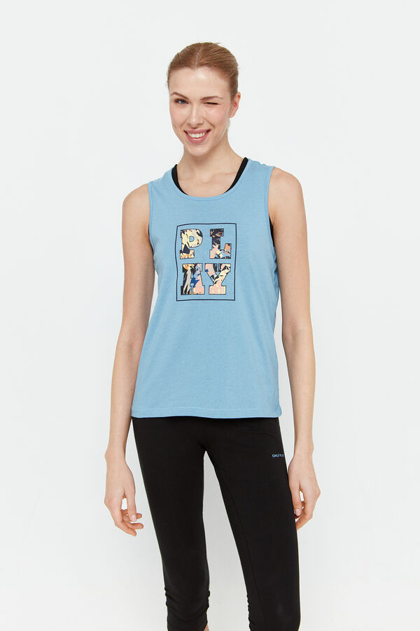 Only Play Camiseta de tirantes turquesa