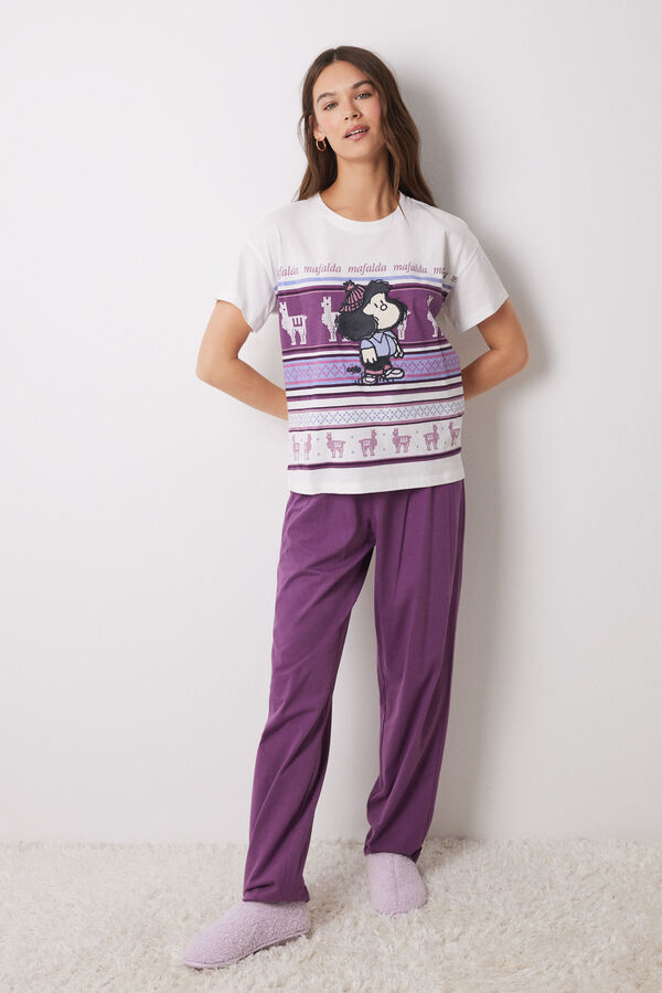 Women'secret Pijama 100% algod&oacute;n Mafalda estampado