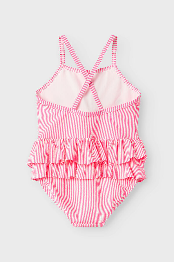 Name it Maiô menina com detalhe rosa