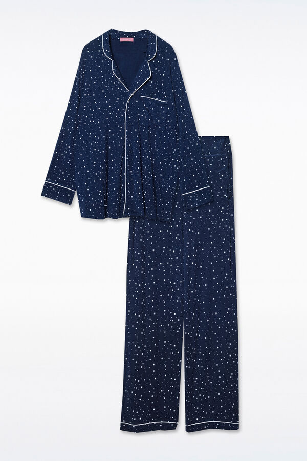 Ohma! Pack pijama formal con print estrellas estampado