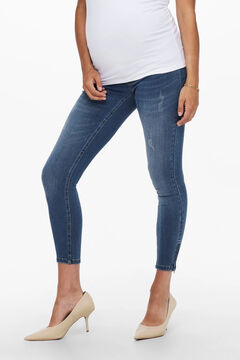 Womensecret Jeans tiro medio maternity azul