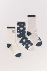 Women'secret Pack 3 calcetines largos "spooky season"  estampado