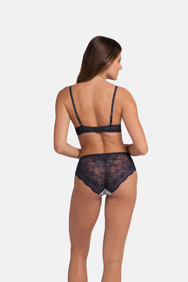 Dorina Calcinha hipster cl&aacute;ssica azul