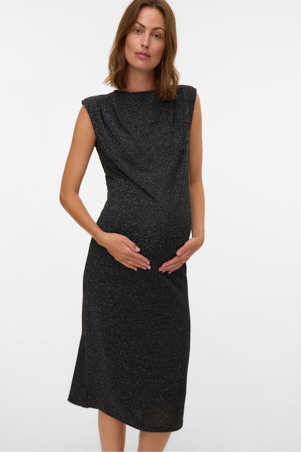 Mamalicious Vestido midi maternity negro