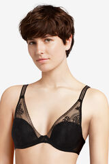 Passionata Soutien pré-formado Maddie com renda e tule preto