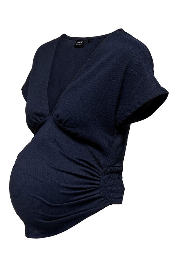 Womensecret Top diseño cruzado maternidad azul