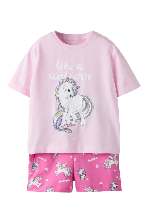 Name it Pijama curto de menina rosa