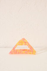 Women'secret Pinza pelo triangular efecto marmoleado naranja