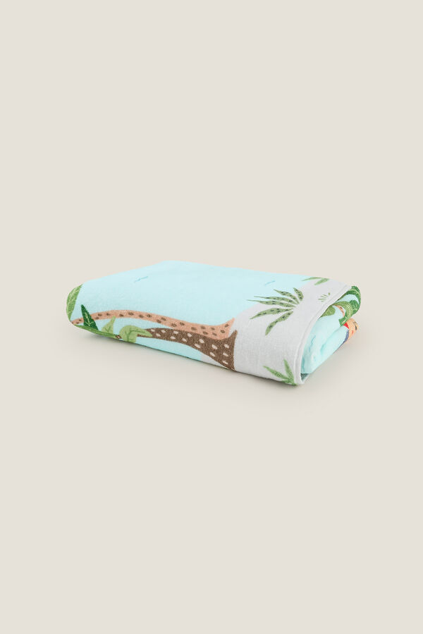 Textura Toalla de playa rizo piratas azul