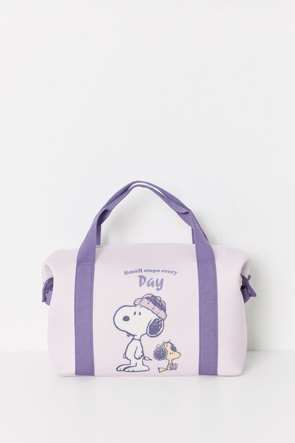 Women'secret Bolso viaje neopreno lila Snoopy azul