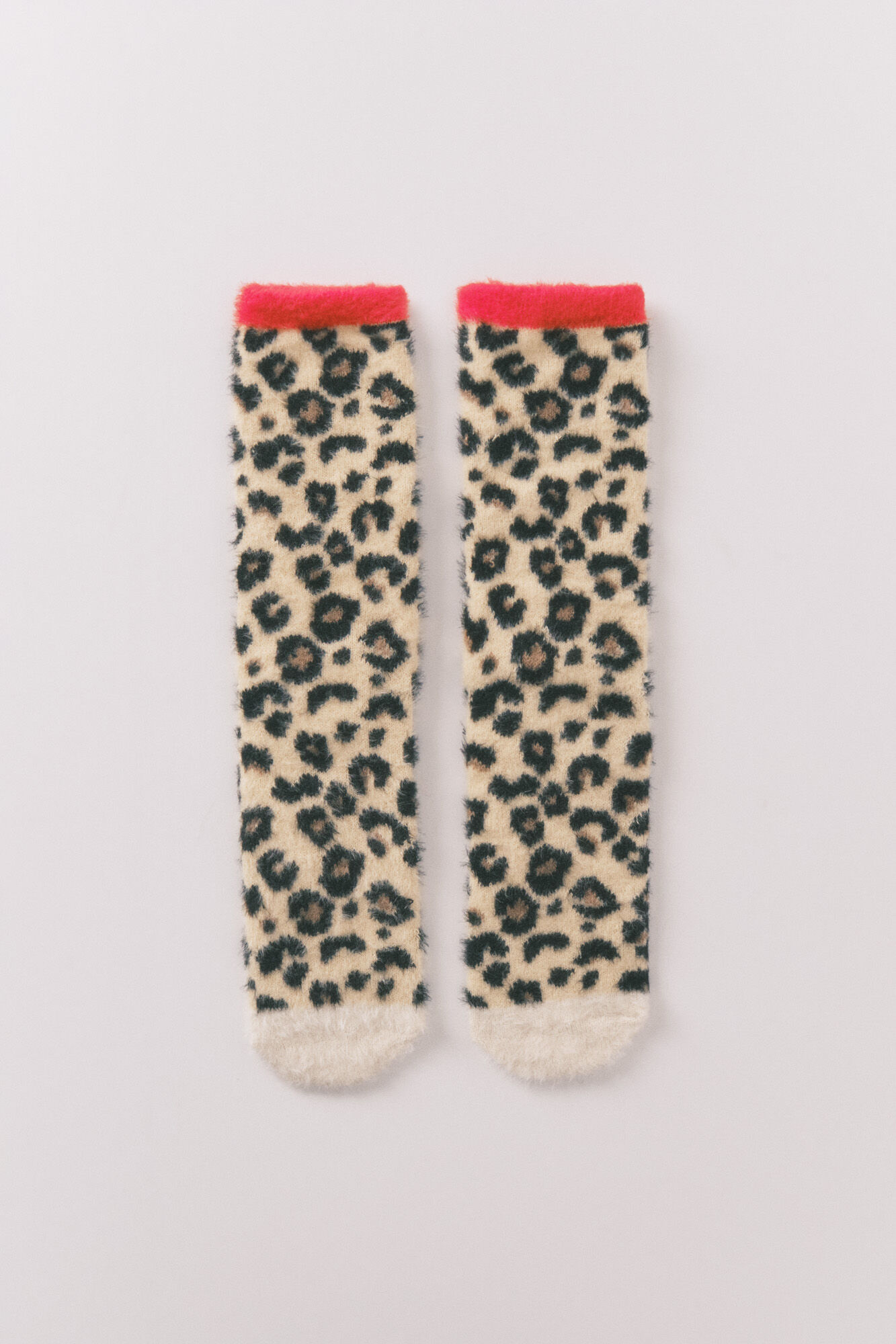 Women'secret Meias compridas de pele com estampa de leopardo do Snoopy