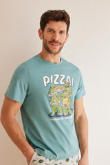 Women'secret Pijama corto hombre 100% algod&oacute;n Tortugas Ninja verde