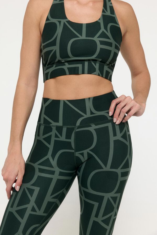 Only Play Leggings de cintura alta y bolsillo lateral turquesa