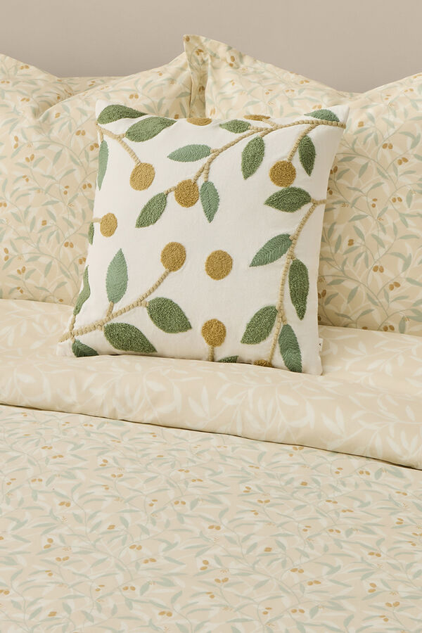 Textura Funda n&oacute;rdica estampada reversible blanco