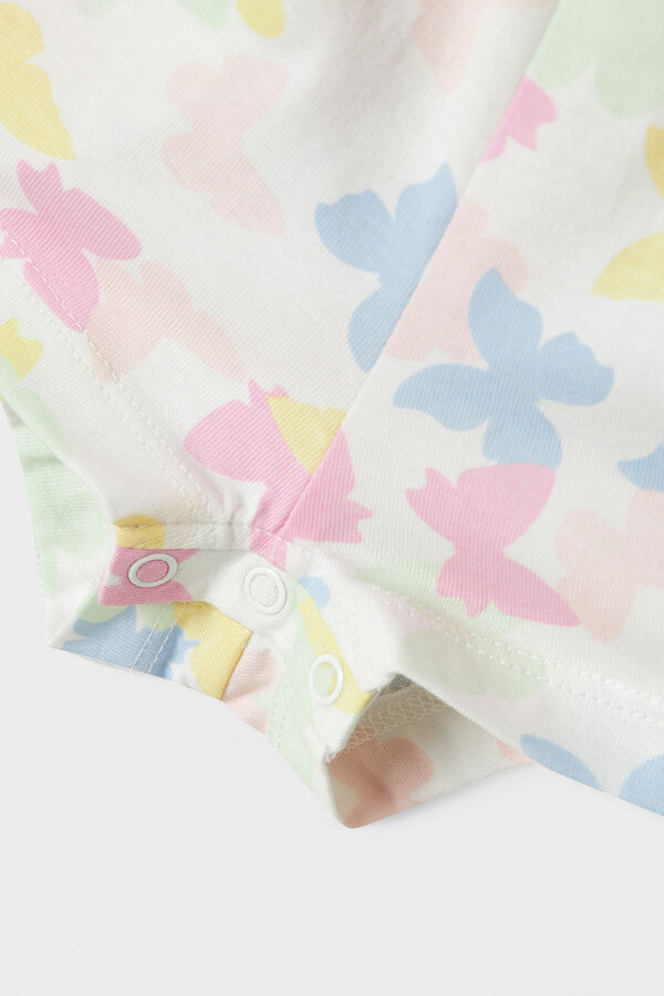 Name it Macac&atilde;o estampado para menina branco