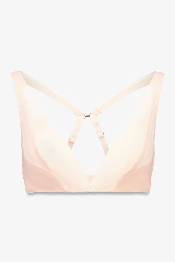 Women'secret Soutien halter de tule rosa com fecho especial  rosa