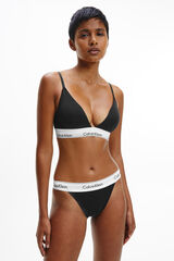 Calvin Klein Top de algodão Modern Cotton com cós da Calvin Klein preto