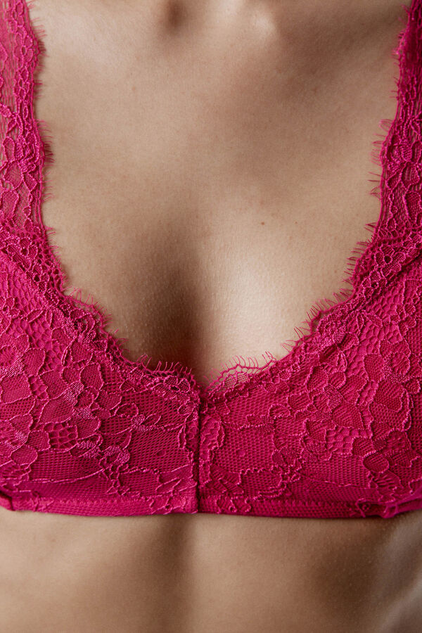 Black Limba Sutiã halter de renda Dulcet rosa