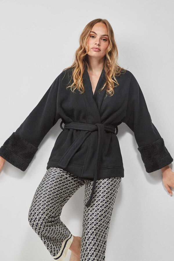 Gisela Robe polar preto