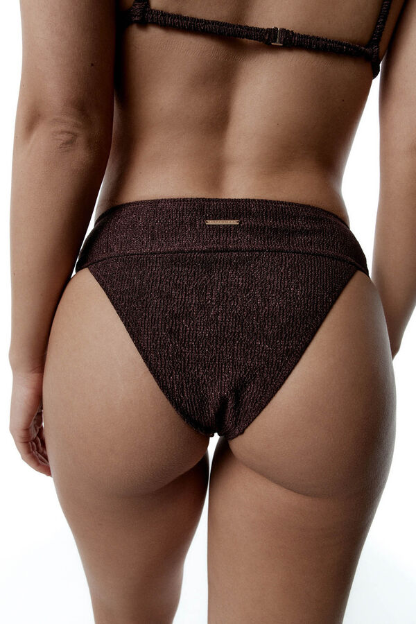 Black Limba Calcinha de biquíni brasileira Brown Radiance castanho