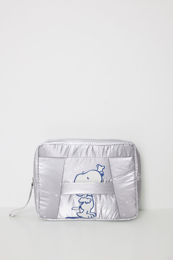Women'secret Neceser mediano nylon acolchado Snoopy gris