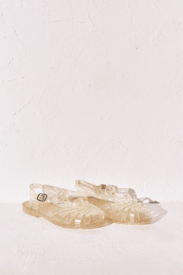 Women'secret Sand&aacute;lias jelly douradas caqui