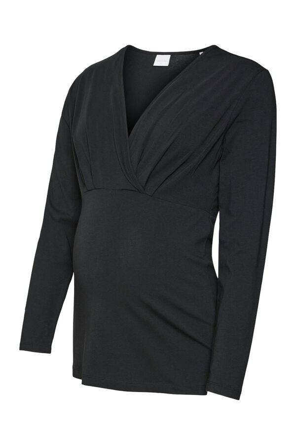 Mamalicious Pacote de camisetas de manga comprida para maternity e amamentação  preto