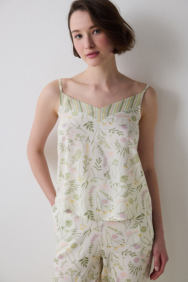Penti Camiseta de pijama tirantes flores estampado