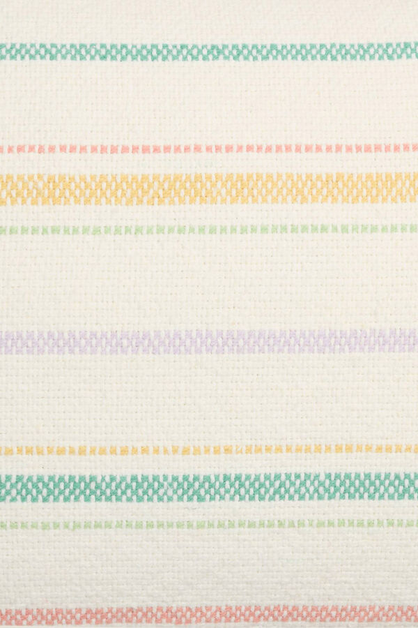 Textura Capa travesseiro algod&atilde;o riscas estampado