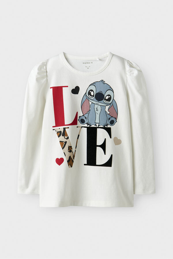 Name it Camiseta Stitch de ni&ntilde;a  blanco